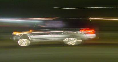 The Relative Movement of the Wheels is clear in this photograph, photo by Rick Doble