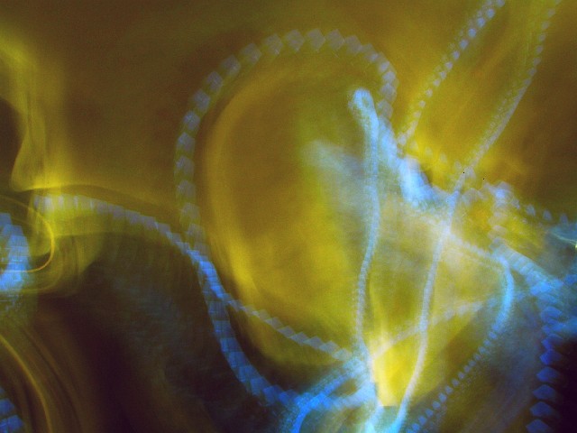 A digital photography Light-Painting created with camera painting techniques.