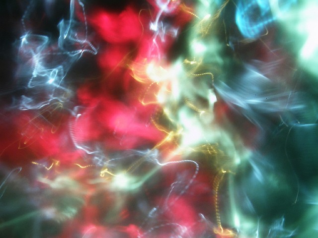 A digital photography Light-Painting created with camera painting techniques.