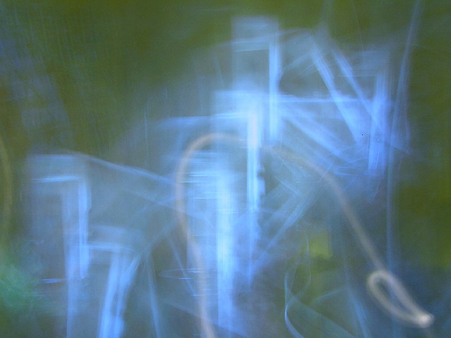 A digital photography Light-Painting created with camera painting techniques.