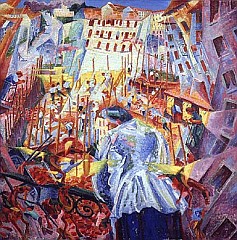 Public Domain Photo: The Street Enters The Woman's House by Umberto Boccioni
