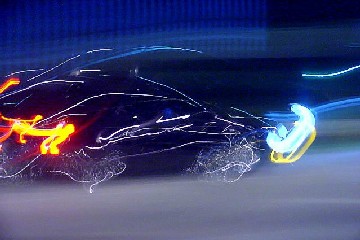 Doble Photo: Photograph Of An Automobile In The Futurist Style