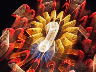 Pattern Created By Photographing A Ferris Wheel With Movement