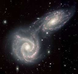 Two Galaxies Intertwined