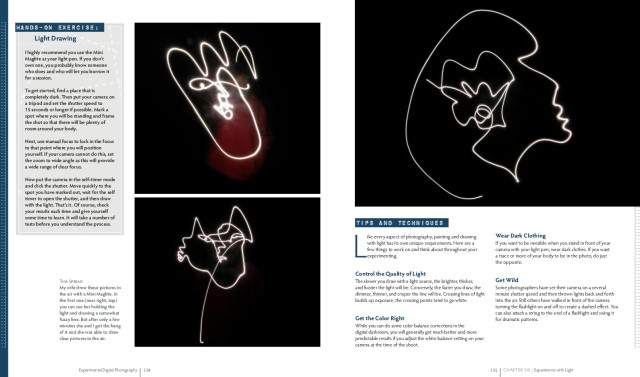 light painting examples from the book Experimental Digital Photography
