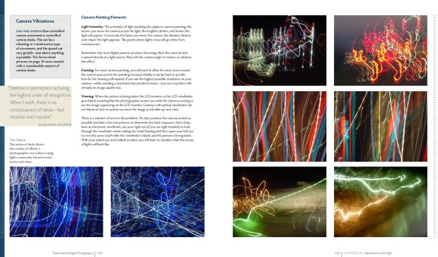 light painting examples from the book Experimental Digital Photography