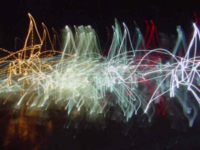 example of exposure in light painting