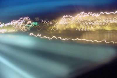 example of hand vibration for light painting effects