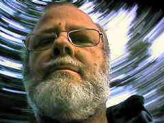 Self-portait with blurred background.