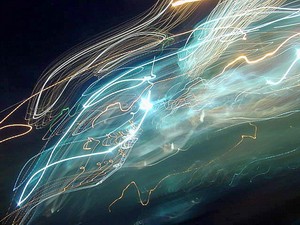 light painting, digital photography, composition example