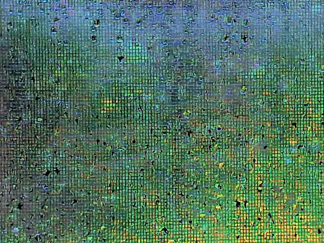 Screen with rain #2